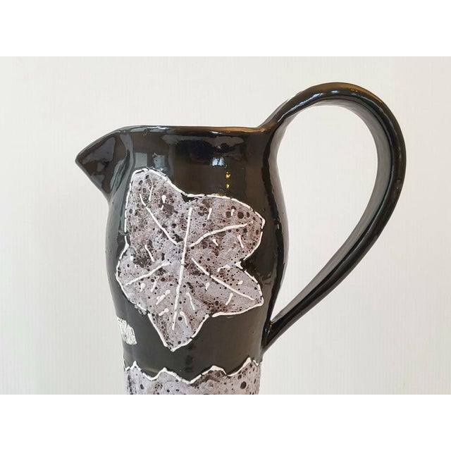 Vintage French Ceramic Pitcher, 1960s For Sale - Image 4 of 9