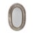 Worlds Away Matthew Izzo Home Rita Silver Leaf Oval Starburst Wall Mirror For Sale - Image 4 of 4