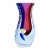 Mid-Century Murano Sommerso Textured Glass Vase by Alessandro Mandruzzato For Sale