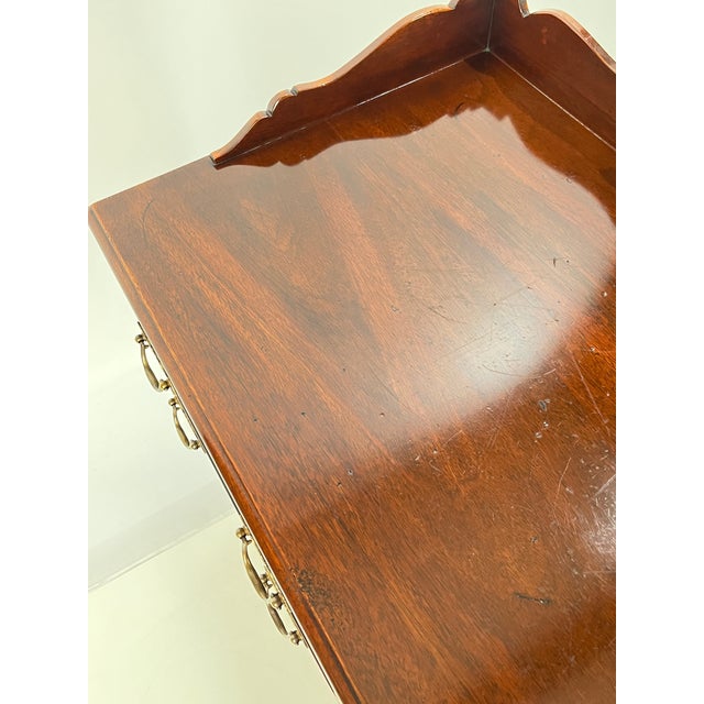 Vintage Hickory Chair Colonial Chippendale Style Mahogany Server For Sale - Image 16 of 18