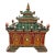 1990s Jay Strongwater Enameled & Bejeweled Three-Tier Lidded Pagoda Box For Sale