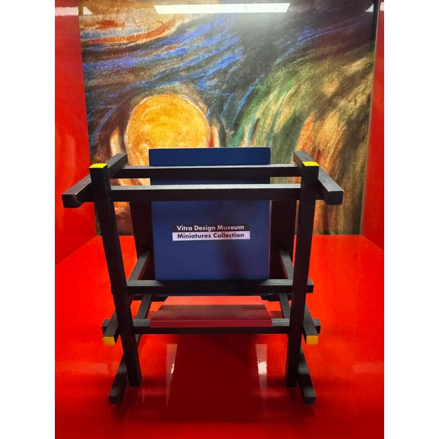 Vitra Vitra Design Museum Miniature: Red Blue Chair For Sale - Image 4 of 5