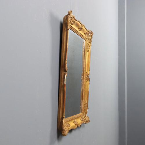 Goldenrod Wooden and Pastiglia Mirror, 1850s For Sale - Image 8 of 10