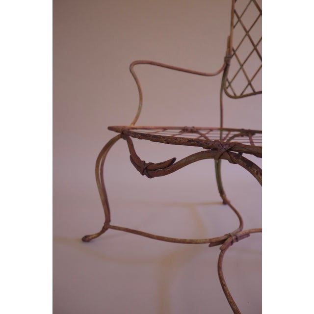 Late 20th Century Late 20th Century Rose Tarlow Style Twig Outdoor Chairs & Ottoman, 5 Pieces For Sale - Image 5 of 14