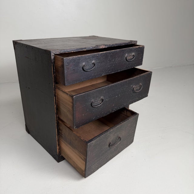 Small Japanese Ko-Tansu Storage Cabinet, 1900s For Sale - Image 6 of 12