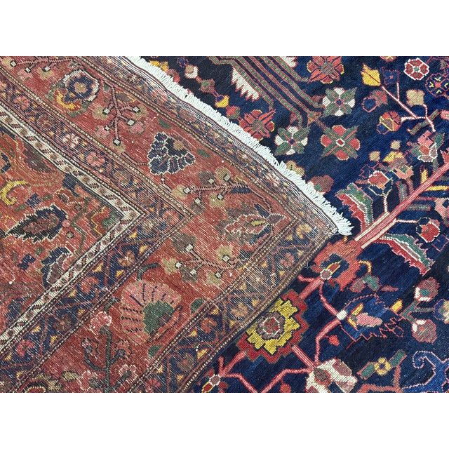 Textile Vintage Bakhtiari Rug 12'6'' X 14'11'' For Sale - Image 7 of 9