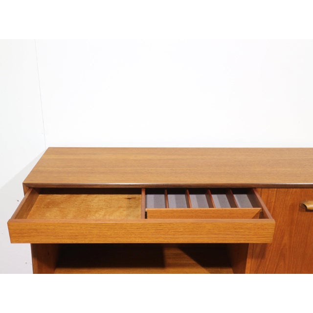 Brown Mid Century Modern Vintage Teak Buffet Short Credenza by G Plan Danish Style For Sale - Image 8 of 15