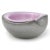 Mid 20th Century Murano Vintage Pink Gray Pulegoso Bubble Layers Italian Art Glass Mid Century Bowl Vide Poche For Sale - Image 5 of 7