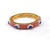 Bochic “Capri” Vintage Natural Ruby, Sapphire & Diamond Bangle Set In 18K Gold & Silver Natural Blue Sapphires - 15 Carat...