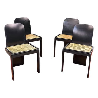 Vintage Italian Chairs by Pierluigi Molinari for Pozzi, 1970s, Set of 4 For Sale