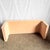 Peach Post Modern Peach Velvet Fabric Waterfall Bench For Sale - Image 8 of 12