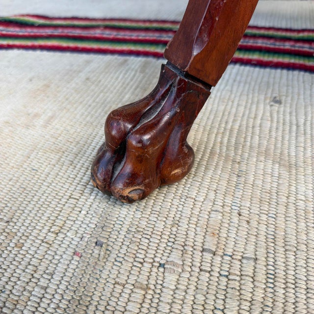 Antique Carved Cherry Wood Side Table, Aesthetic Period, Circa 1890 For Sale - Image 12 of 18