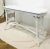 1940s Vintage Painted Wood & Wicker Console Table For Sale - Image 11 of 11
