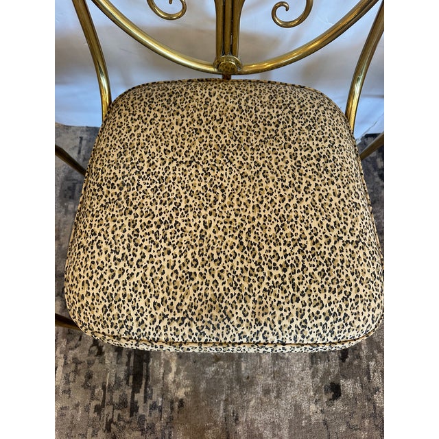 Brass Mid-Century Modern Brass Dining Chairs - Set of 4 For Sale - Image 8 of 15