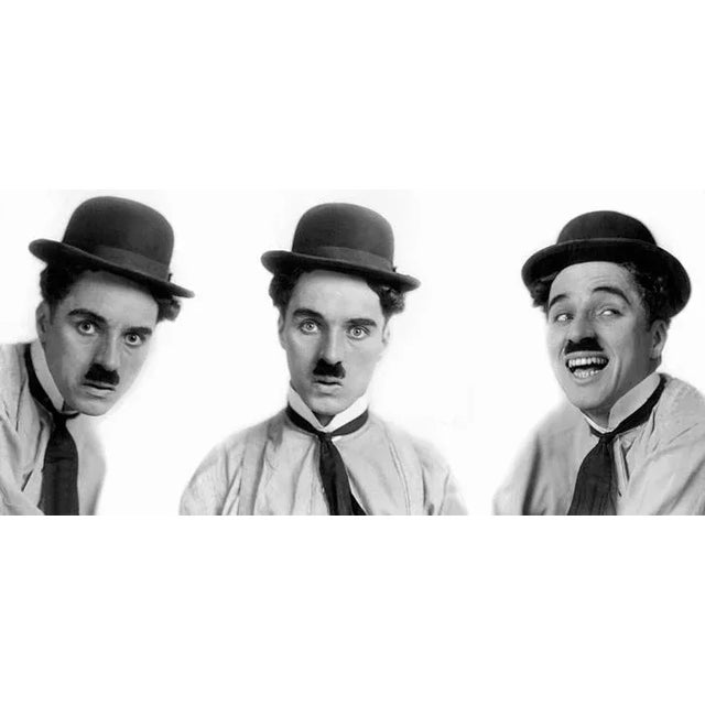 Circa 1914 Charles Chaplin by Witzel (17x8 Canvas) For Sale