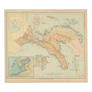 Map of Southern Luzon and Camarines Provinces, 1899 For Sale