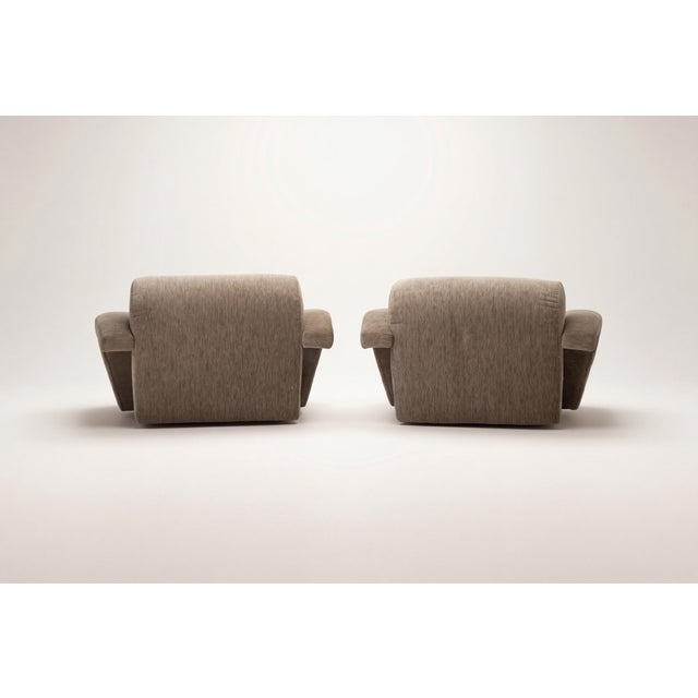 Pair of Weiman Lounge Chairs in the Style of Vladimir Kagan For Sale - Image 9 of 13