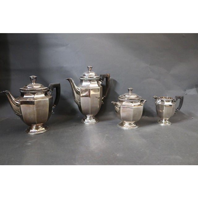 Silver-Plated Tea and Coffee Set from Christofle, Set of 5 For Sale - Image 11 of 13