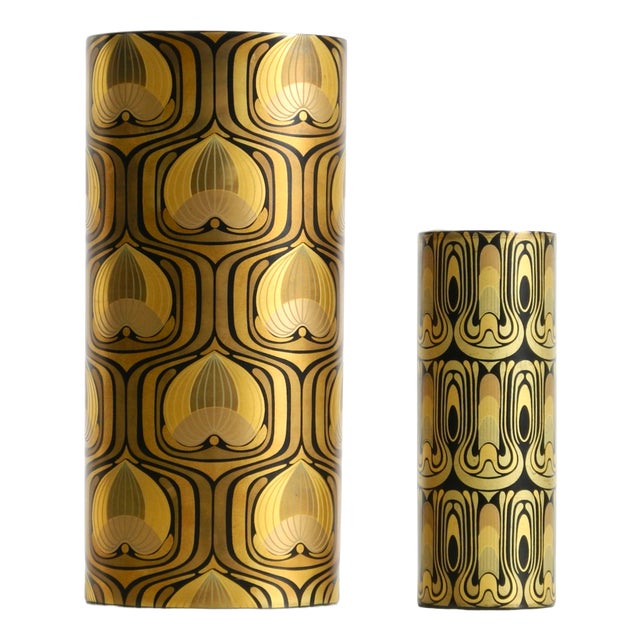 Porcelain Vases by Björn Wiinblad for Rosenthal Studio-Linie, 1970s, Set of 2 For Sale