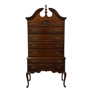 Thomasville Furniture Collector's Cherry Traditional Style 41" Pediment Highboy Chest 10111-340 For Sale