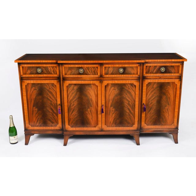 Vintage Flame Mahogany Sideboard from Harrods, Late 20th Century For Sale - Image 17 of 18