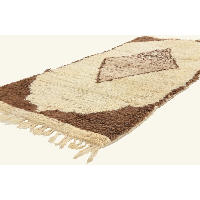 21997 Vintage Azilal Moroccan Rug, 03'00 x 06'02. The Atlas Sanctuary: A Vintage Moroccan Azilal Masterpiece of New...