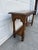 Mid 20th Century Vintage Spanish Revival Mediterranean Wood Console Table With Turned Legs and Lower Shelf For Sale - Image 5 of 12