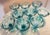 Vintage Mid-Century Teal/Turquoise Champagne or Sherbet Glasses - Set of 9 For Sale In Indianapolis - Image 6 of 10