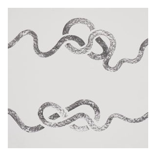SAMPLE - Schumacher x Backdrop Rhapsody Wallpaper In Graphite For Sale