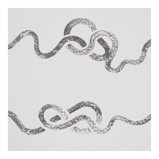 SAMPLE - Schumacher x Backdrop Rhapsody Wallpaper In Graphite For Sale