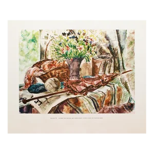 1950s After Andre Dunoyer De Segonzac "Still-Life in Landscape", First Edition Swiss Full-Color Print