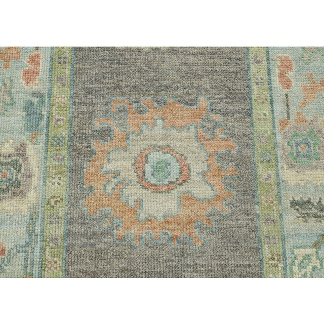 Turkish Oushak Runner Rug 2'9" x 7' #17371 For Sale - Image 4 of 8