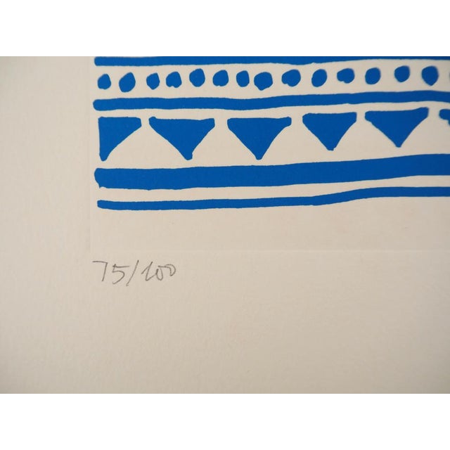 Yona Friedman, Pictograms of Genesis (Blue), Original Screenprint For Sale - Image 6 of 8