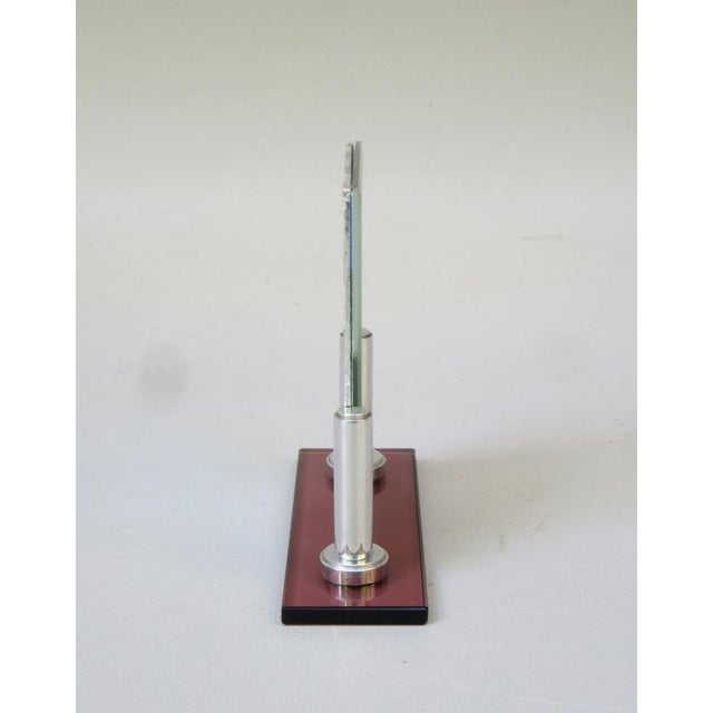 1920s Art Deco Picture Frame in Glass & Aluminum, 1920s For Sale - Image 5 of 16