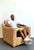 Wood Vintage Ralph Lauren Woven Rattan Armchair For Sale - Image 7 of 15