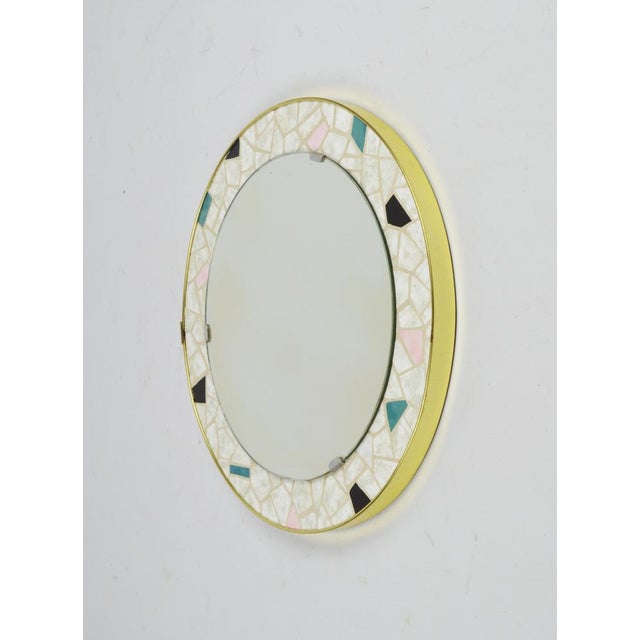 Mosaic Mirror, 1970s For Sale - Image 6 of 6