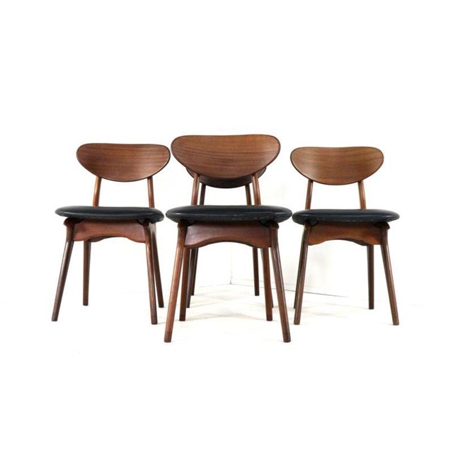 Black Weert Chairs from Awa Meubelfabriek, 1960s, Set of 4 For Sale - Image 8 of 16