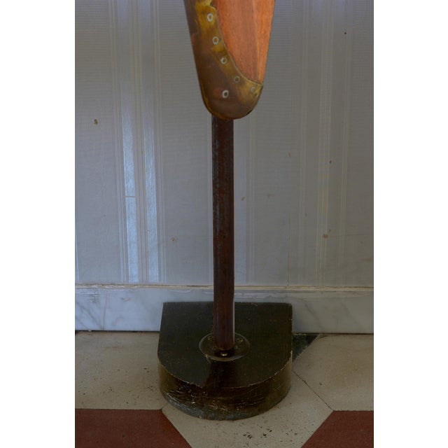 Brown Hydroplane Wooden Propeller from Caproni, Italy, 1930s For Sale - Image 8 of 10