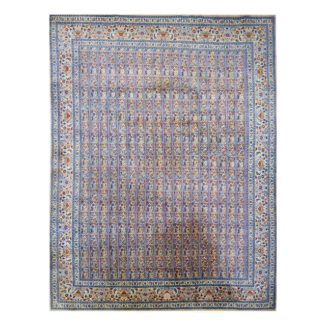 Vintage Hand-Knotted Birjand Rug For Sale