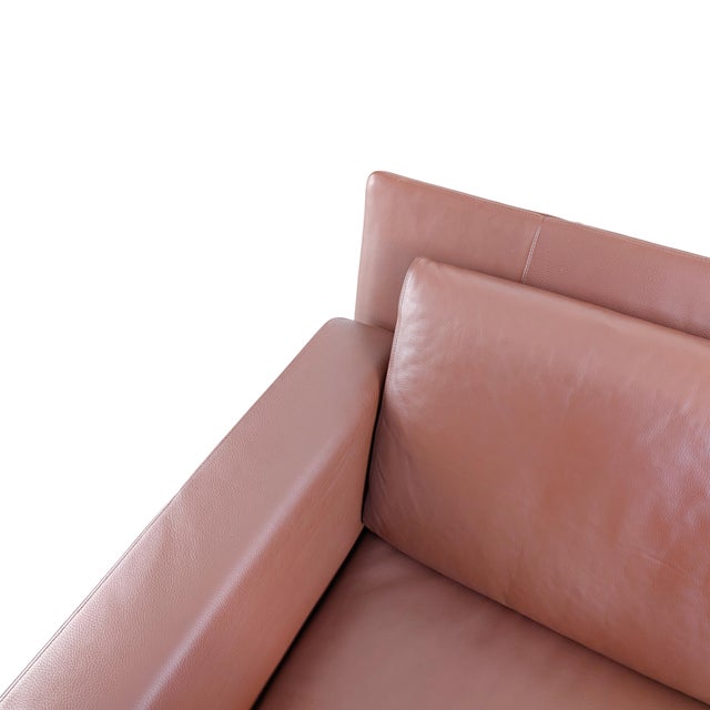 Metal Leather Jason Two-Seater Sofa from Walter Knoll For Sale - Image 7 of 11