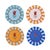 One look at these embroidered coasters featuring a tulip motif and candied-colored stripes may have you thinking they're...