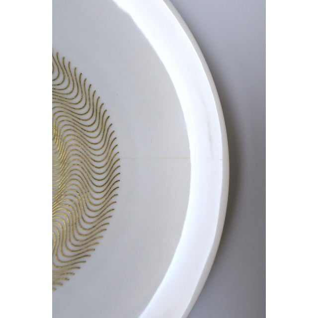 German Porcelain Dinner Plates, French Designer Jean Luce, Midcentury Modern, Set of 10 For Sale - Image 10 of 12