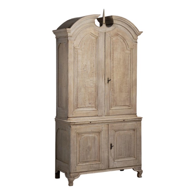 Louis XV Oak Cabinet, Rococo Style, France, Early 19th Century For Sale