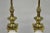 Stiffel Late 20th Century Stiffel Hollywood Regency Tall Crackle Glazed Ceramic & Brass Table Lamps a Pair For Sale - Image 4 of 12