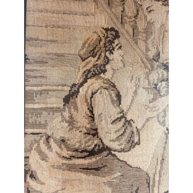 Framed Antique European Woven Tapestry Textile For Sale - Image 10 of 16
