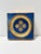 Mid 20th Century Vintage Italian Blue & Gilt Florentine Giltwood Catchall Dish – Hollywood Regency Desk Tray or Ashtray For Sale - Image 5 of 7