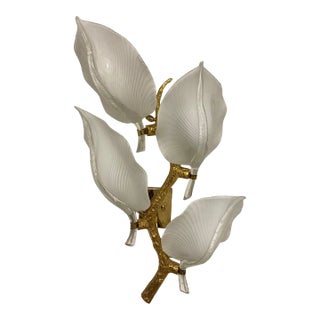 Italian Midcentury Murano Glass Sconce by Franco Luce For Sale