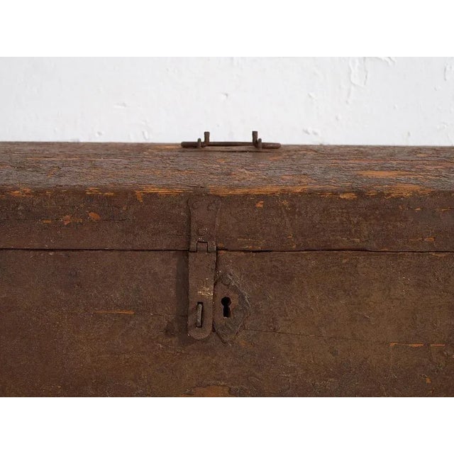 Vintage Chest with Metal Structure, 1920 For Sale - Image 11 of 14
