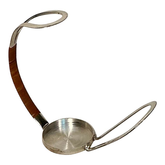 Vintage Silver-Plated Wine Bottle Holder/Caddy by Eisenberg Lozano Germany, Circa 1960s For Sale