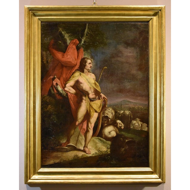 Workshop of Cornelis Van Haarlem, Apollo, 1630, Oil on Canvas, Framed For Sale - Image 15 of 15